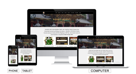 DeCuerdas Eskrima study portal on computer, tablet and phone